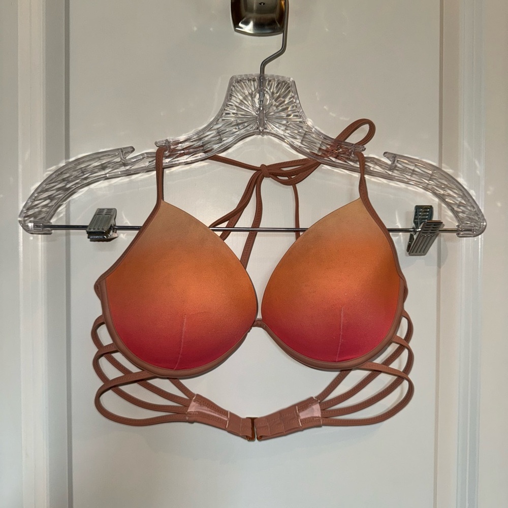 Shade & Shore Sunset Gradient Strappy Bikini Top & Bottoms